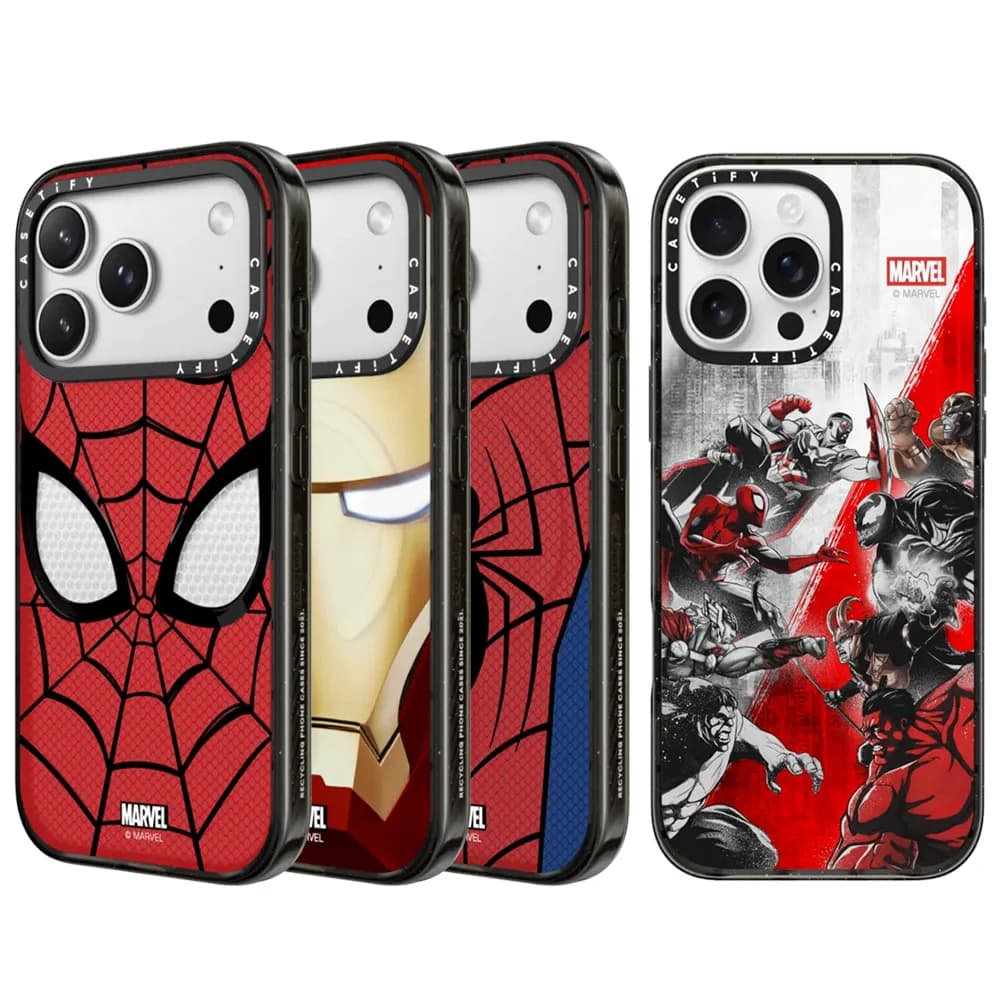 CASETiFY Co-brand Marvel Spider-Man Series Custodia Magnetica Anti-caduta per iPhone 13 14 15 17 16 Pro Max Air Plus Cover Protettiva