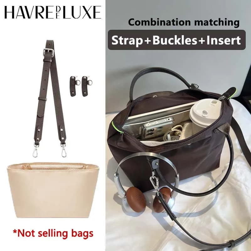 Leather Replacement Crossbody Bag Strap Insert For Longchamp S Durable Fashion Without Punching Modification Bag Accessories