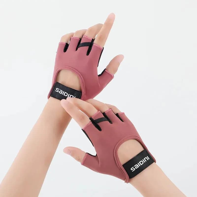 Women's Sports Gloves Fitness Outdoor Sport Gloves Mid-Slip and Shock Absorbent Gloves Durable and Breathable