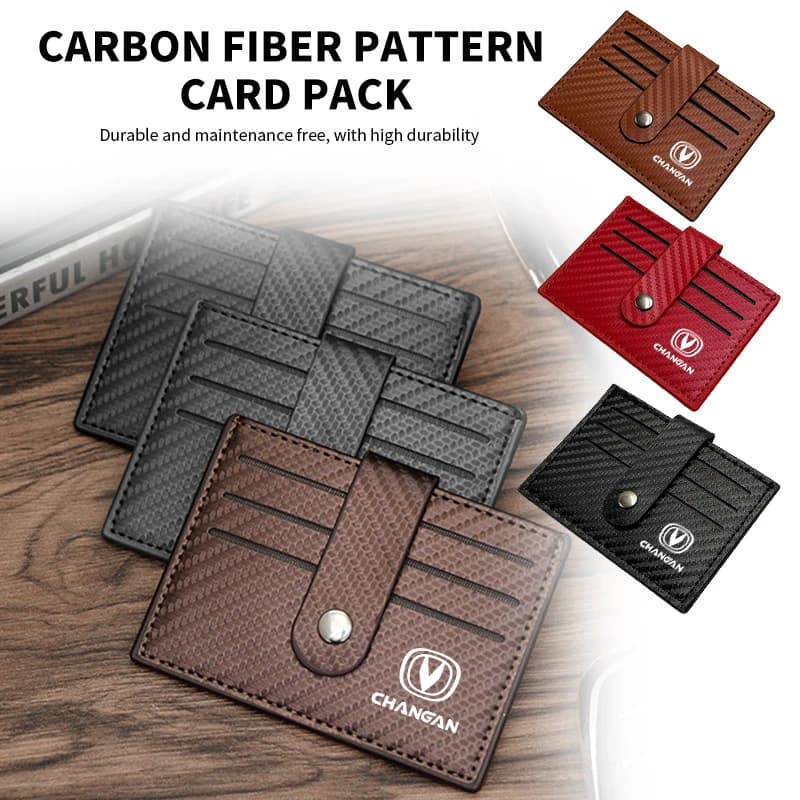 For Changan Car Anti theft Rfid Credit ID Card Holder Wallet Men Leather Bag Wallet CS35 CS85 Aslvin CS75 CS15 CS70 Eado Raeton