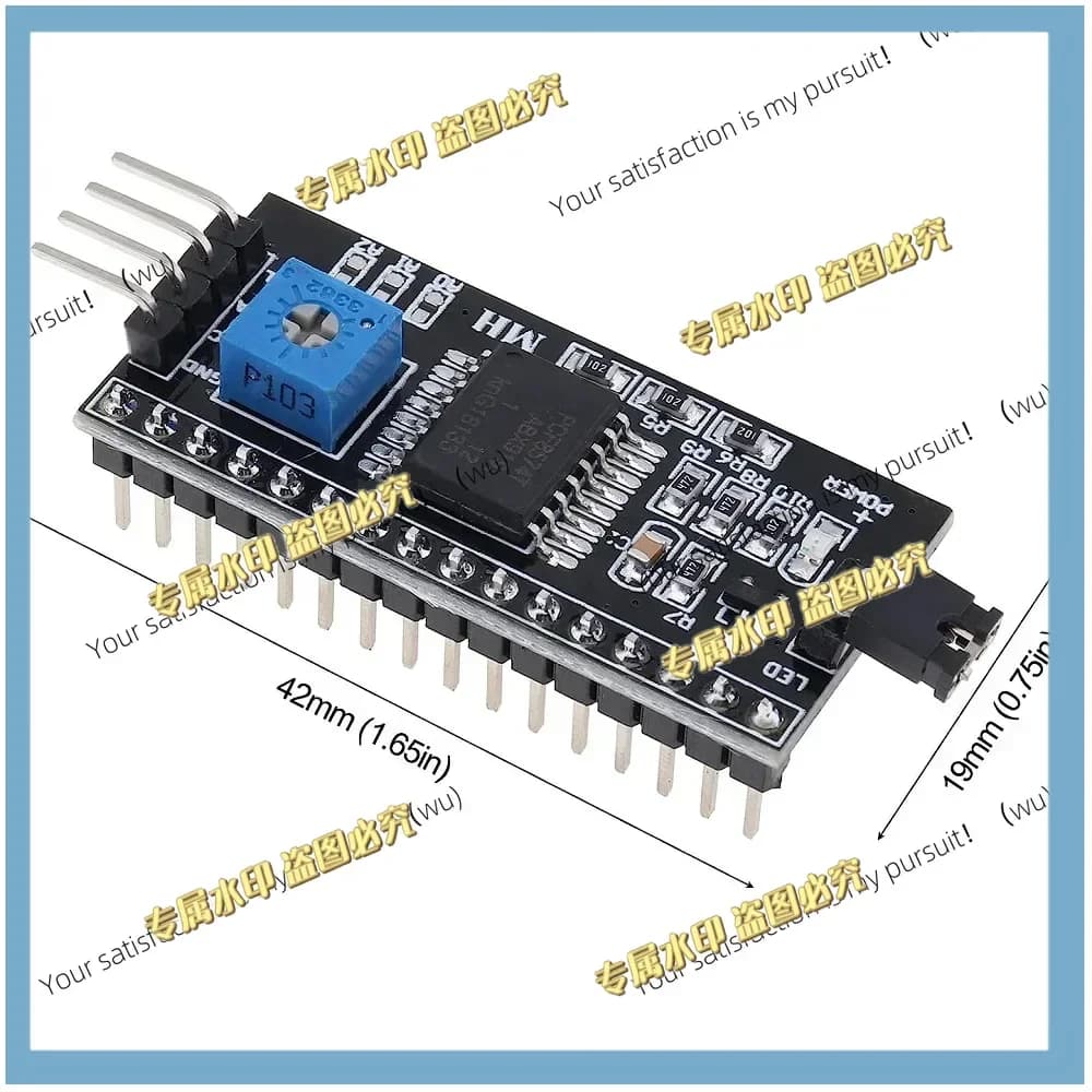 Scheda di Interfaccia Seriale IIC I2C TWI SPI 1-10 Porte, Modulo di Conversione LCD1602 2004, Adattatore PCF8574 per Arduino