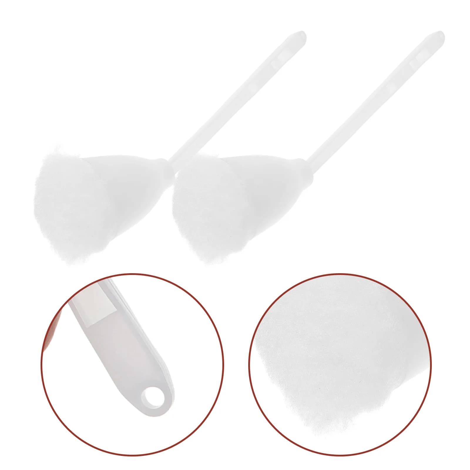 Set di 4 Spazzole Ergonomiche per WC con Manico Lungo, Strumento per Pulizia Profonda del Bagno, Accessorio per Pulizie Domestiche