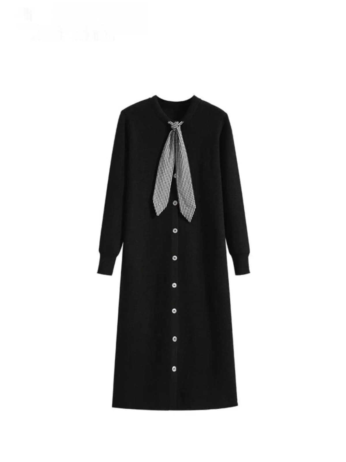 CaraCLUB Abito Lungo Lavorato a Maglia da Donna, Taglie Forti, Primaverile, con Effetto Modellante e Contenitivo, Elegante e Unico