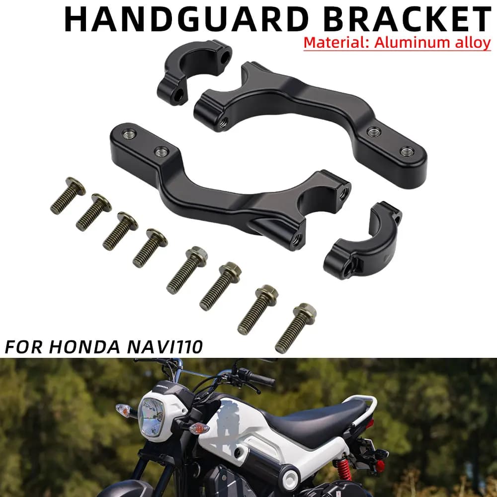 Supporto per Paramani con Protezione Anticaduta per Honda Navi110, Accessori per Moto in Alluminio