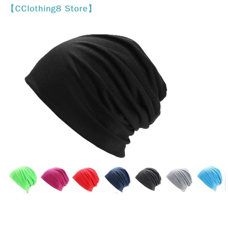 Berretto in cotone morbido e leggero stile hip-hop, cappello da corsa per adulti, berretto da chemioterapia per uomo e donna, cappello da notte hip-hop【AliS8】