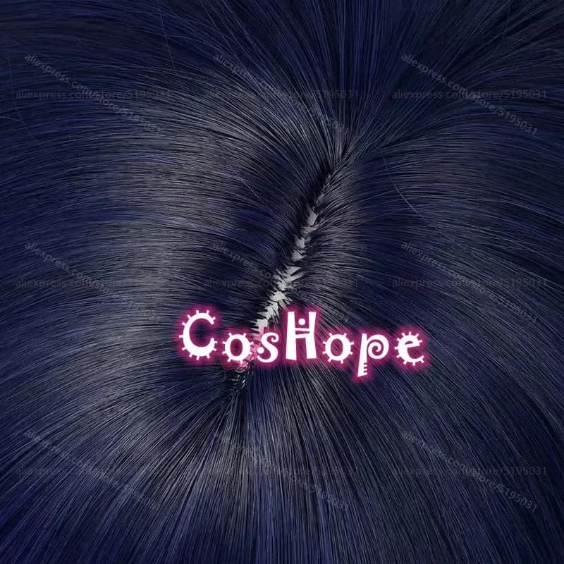 e,4;v'6\k/P5 FOX Yusuke Kitagawa 30cm Short Blue Black Wig Cosplay Anime Heat Resistant Synthetic Wigs5;g'8.n/3\