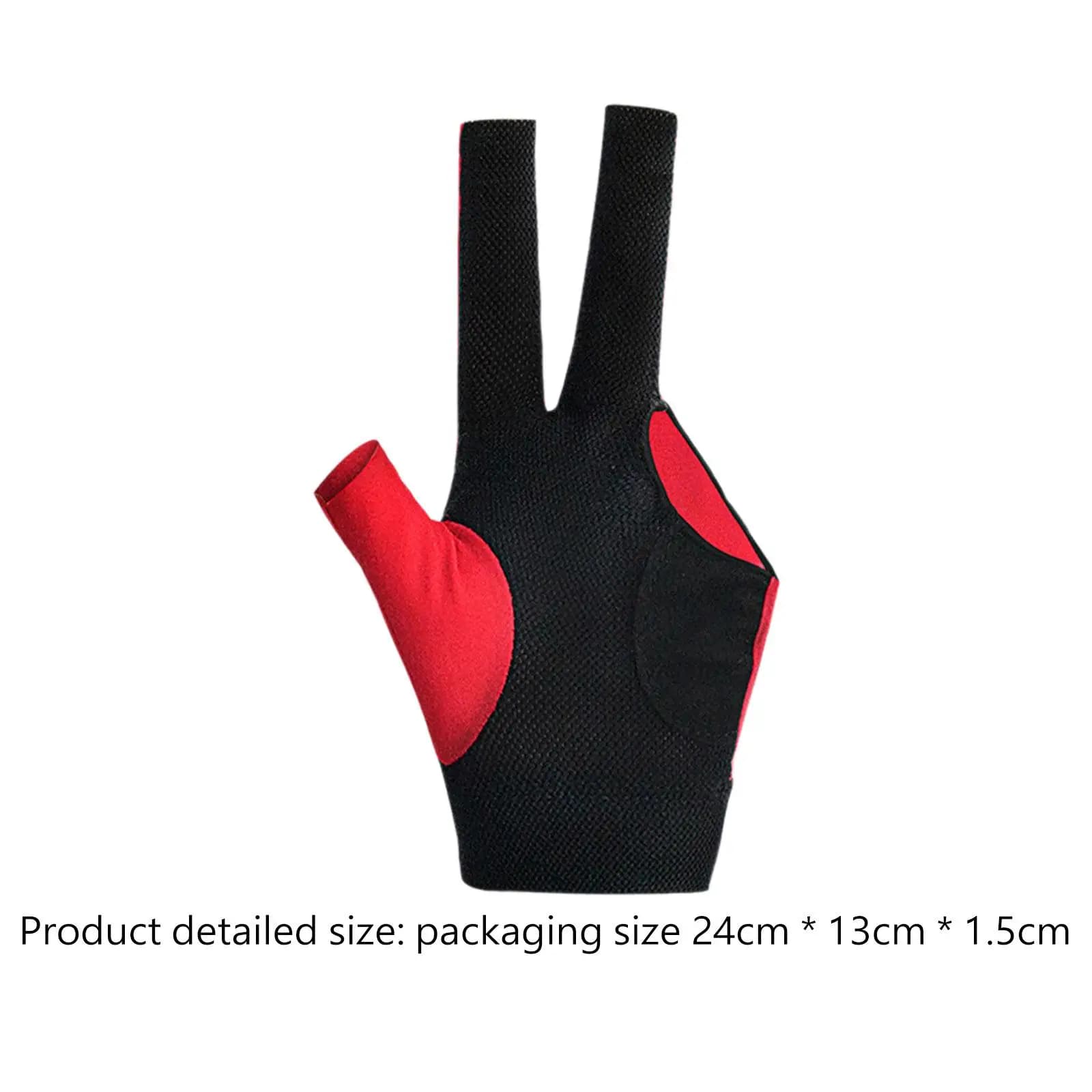 3 Finger Billiard Glove, Pool Cue Glove, Billiard Accessories, Non-Slip Pool Cue Glove, Elastic Glove for Games,
