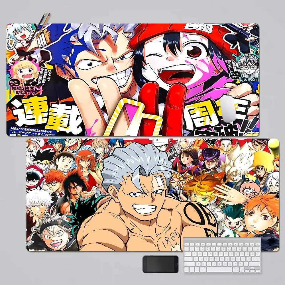 Tappetino per mouse da gioco per PC con animazione anime Undead Unluck, tappetino da scrivania per giocatori, tappetino per tastiera, tappetino per mouse, tappetino per mouse per PC
