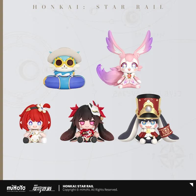 MiHoYo Honkai Star Rail ufficiale Huggy Good Smile Chibi Figura Pom-Pom Sparkle Tribbie Mem Collezione Anime Gioco Statua