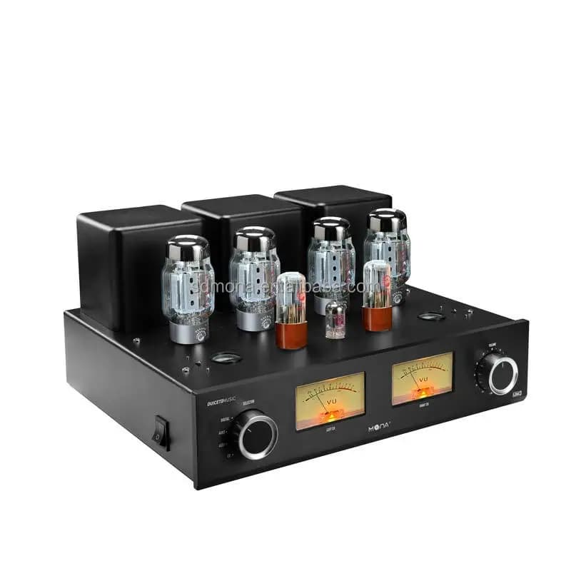 MSFor Amplificatore a Valvole KT88 HiFi per Audiofili, Amplificatore di Potenza a Valvole Pure, Suono Nobile, 2.0 Canali, con USB Flash Drive