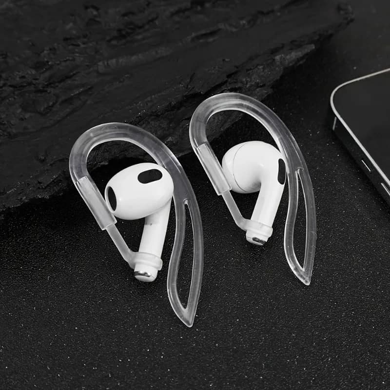 1/2pair Transparent Ear Hook For Soft Silicone Anti Slip Sports Clip Hook For Wireless Earphone Accessories