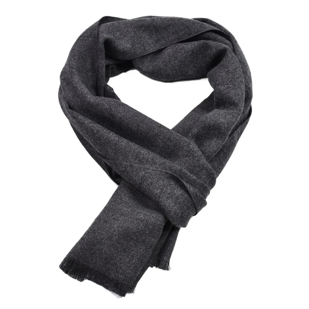 Casual Business Men's Cashmere Pashmina Warm Solid Color Navy Black Scarf Shawl Neckerchief Echarpe Wraps Winter Office