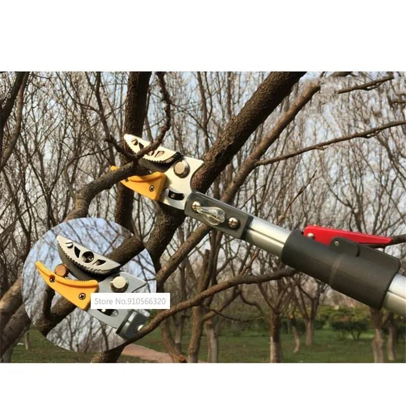 4 Meters Extensible Power Saw, High Copper Supplies, Telescopic Power Adapter for Fruit Trees, Gardening Tool