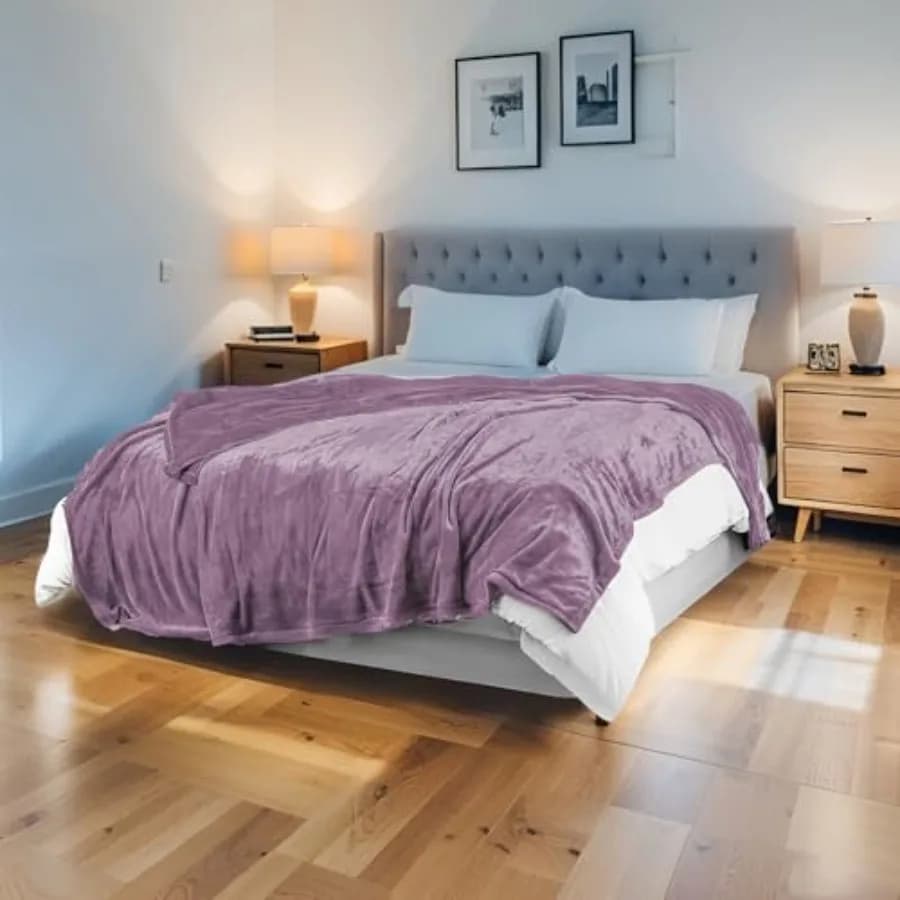 Coperta Elettrica Riscaldata 213x228 cm Misura Queen, in Flanella, Calda e Confortevole per Tutta la Notte, 5 Livelli di Calore e 10 Ore di Funzionamento Automatico
