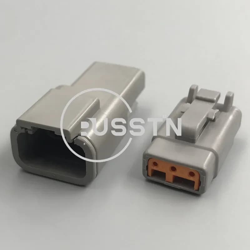 1 Set 3 fori Deutsch DTM DTM06-3S ATM06-3S DTM04-3P ATM04-3P Spina del cablaggio Presa automobilistica sigillata grigia Gruppo CA