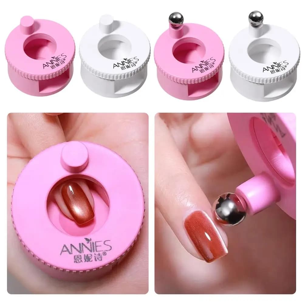 Magnete Rotante Effetto Occhio di Gatto per Unghie, Magnete Automatico Multifunzionale Potente, Strumento per Nail Art e Fai-da-Te