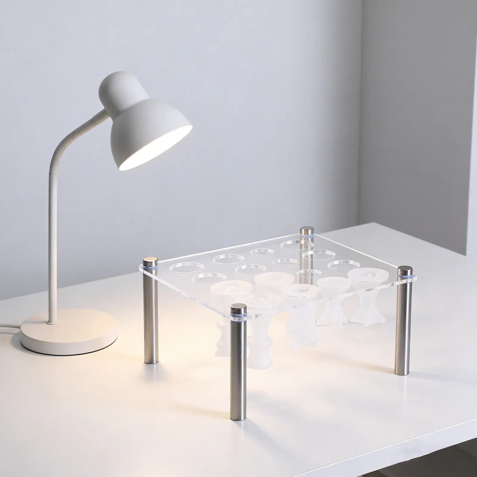 Set di Stampi in Silicone Flessibile per Pezzi degli Scacchi Internazionali con Supporto per Resina Epossidica, Mini Set di Scacchi in Resina, Stampi e Portaoggetti