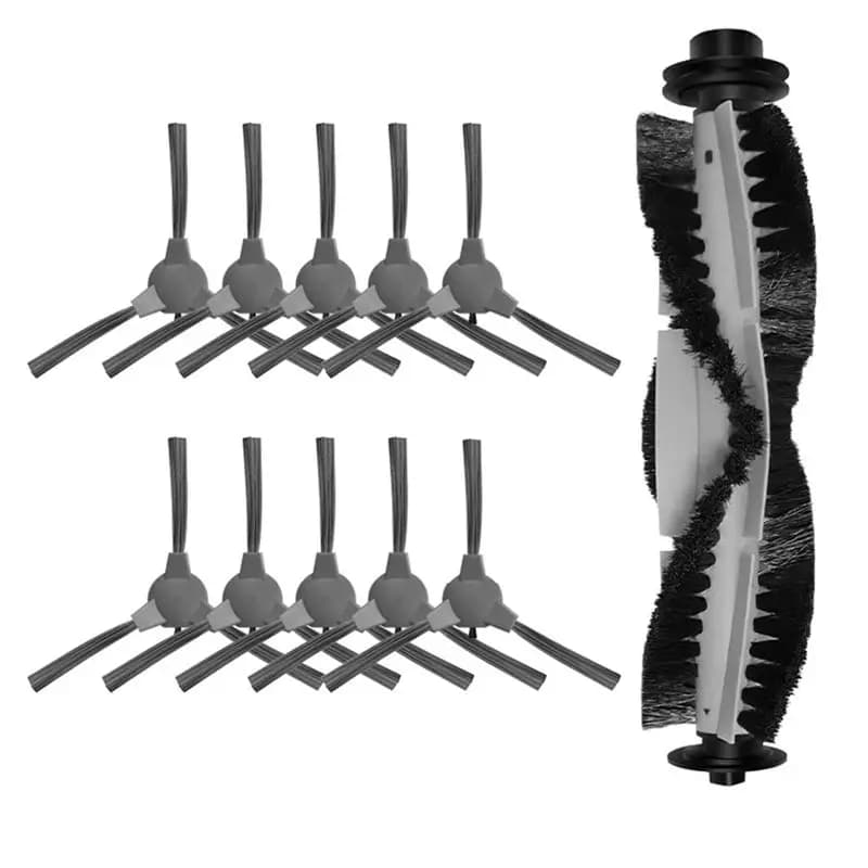 A84E-Fit For SETTI RV500 Smart Roller Main Side Brush Robot Vacuum Cleaner Accessories Replacement Parts As Shown Plastic
