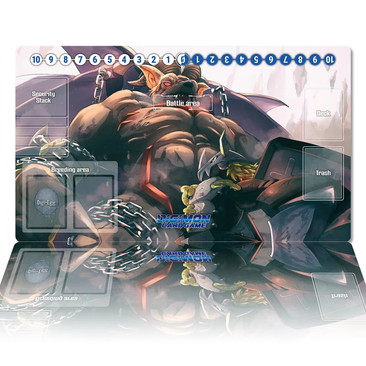 Digimon Playmat Black War Greymon Belphemon DTCG CCG Board Game Card Game Mat Anime Mouse Pad Desk Mat Gaming Accessories & Bag