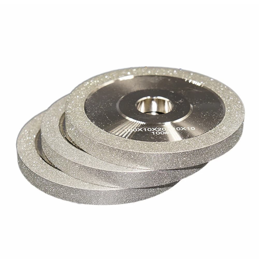 Mola diamantata da 100 mm di diametro Fresa in acciaio al tungsteno ceramico Strumento speciale per affilare Ruota smeriglio parallela in lega
