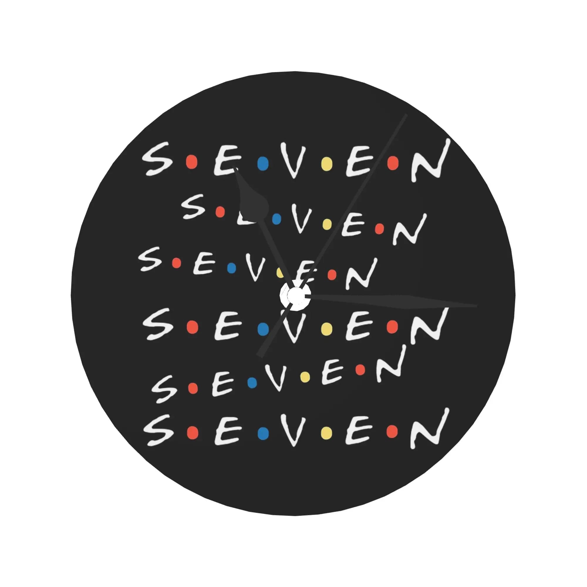Monica Seven Friends Wall Clock Room Decoration Silent Round Clock For Bedroom Living Kitchen Home