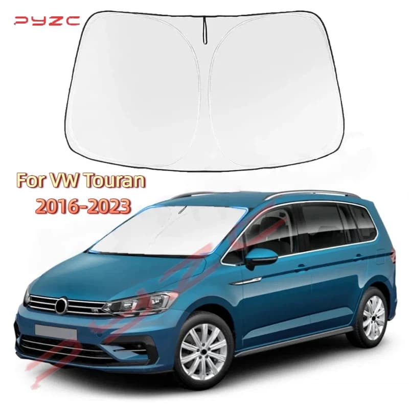 Car Windshield Sun Shade Covers Visors Auto Front Window Sunscreen Parasol Coche For VW Touran 2016-2023 Sunshade Accessories