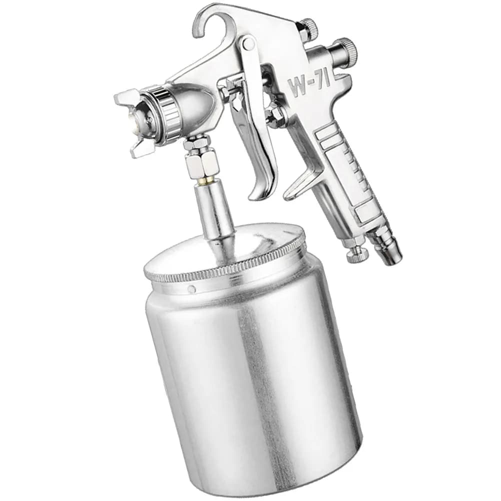 Oil Paint Sprayer Suction Feed 1.5mm Stainless Nozzle Tool for Car Furniture Wall Painting Accurate Spray Pattern