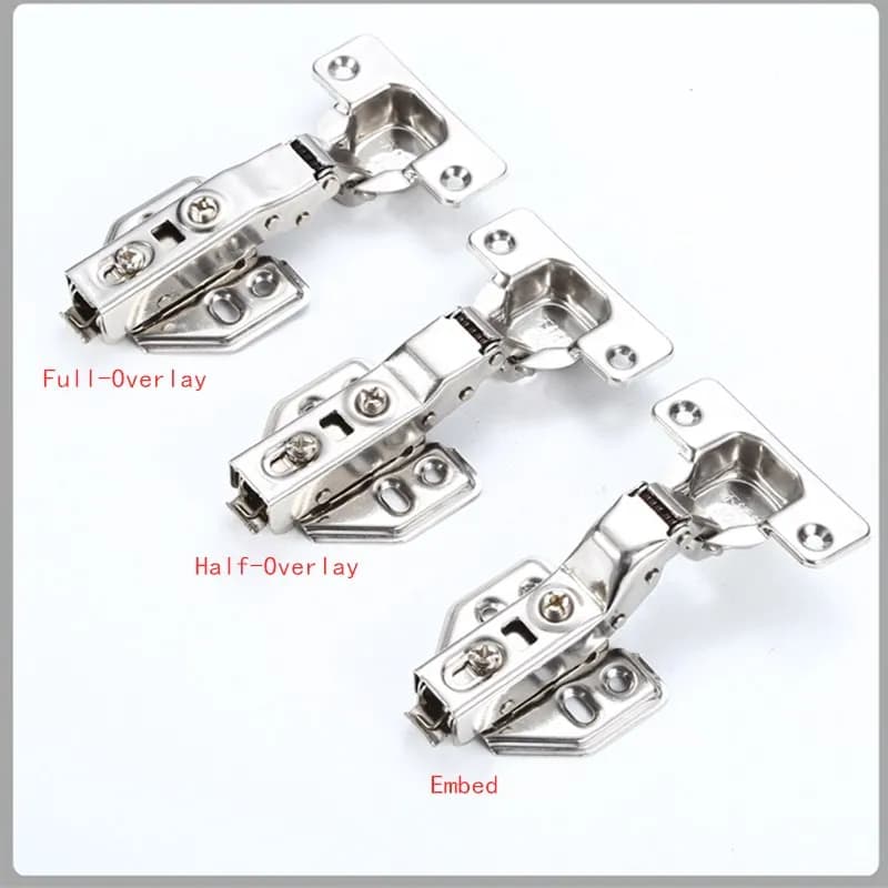 4 pezzi cerniera in acciaio inossidabile cerniere per porte dell'armadio idraulico smorzatore buffer chiusura ammortizzata mobili per armadio da cucina completo/incorporato