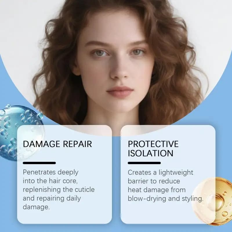 Repairing Copper Peptide Hair Serum For Soft Hair Moisturizing Scalp And Revitalizing Roots For All Hair Types