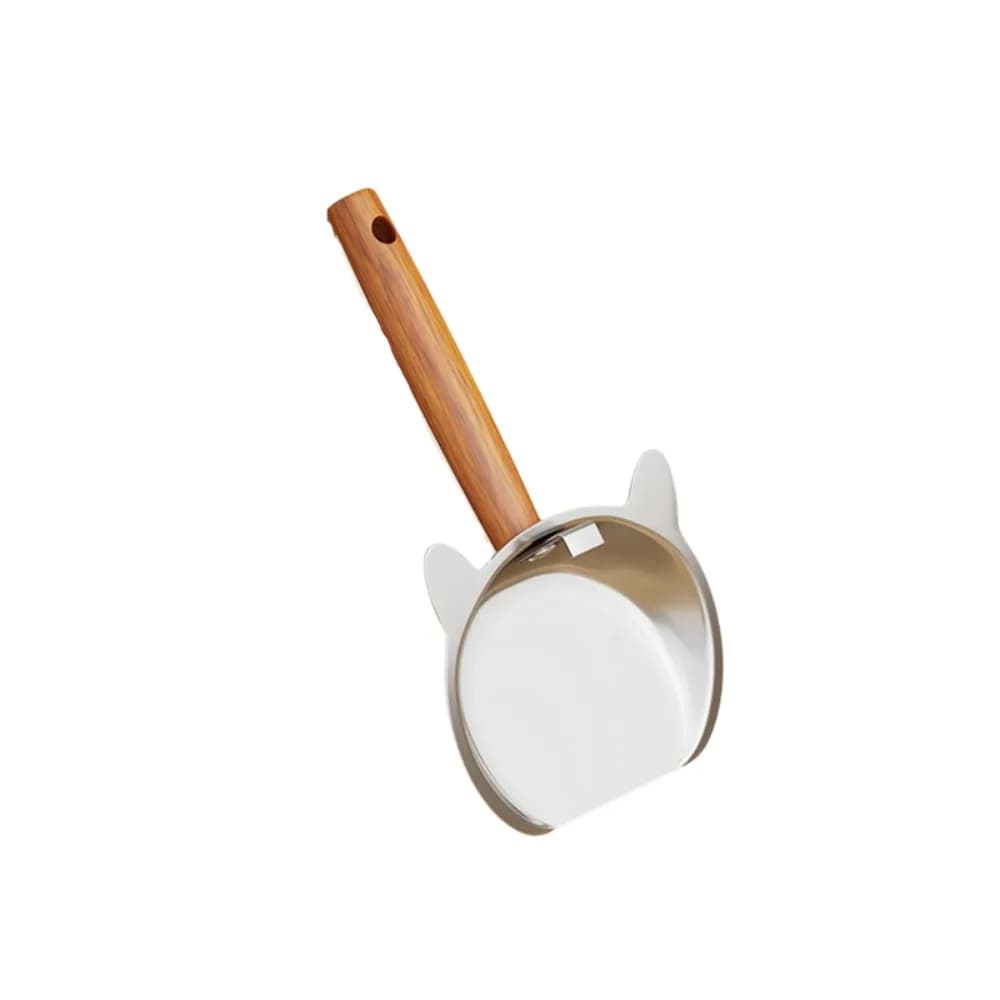 Cute Stainless Steel Cat Litter Scoop Cat Shape Mesh Cat Box Scoop Hanging Hole Pet Waste Shovel Home