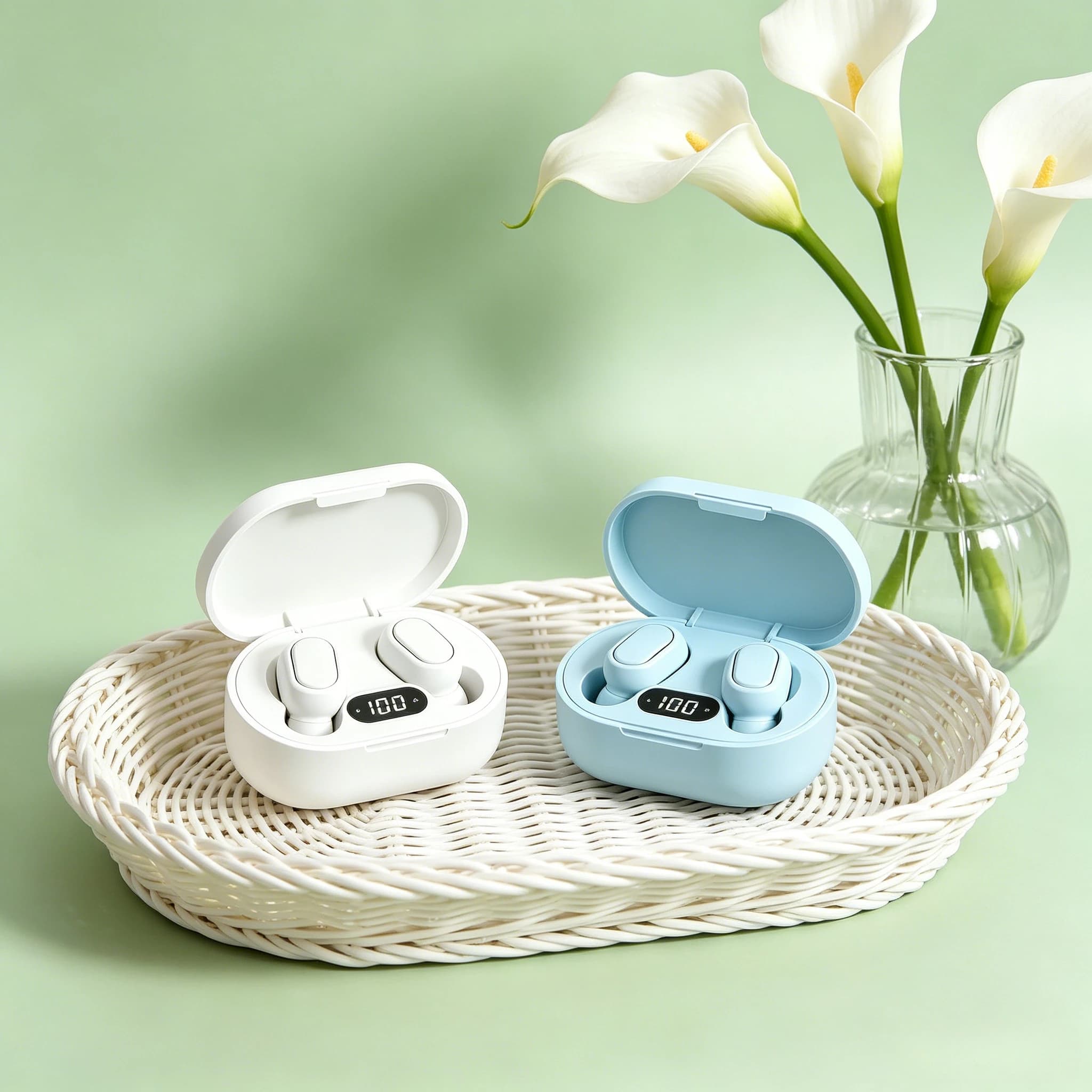 E7S TWS Fone Bluetooth Earphones 5.2 Wireless Headphones Noise Cancelling Earbuds with Mic Wireless