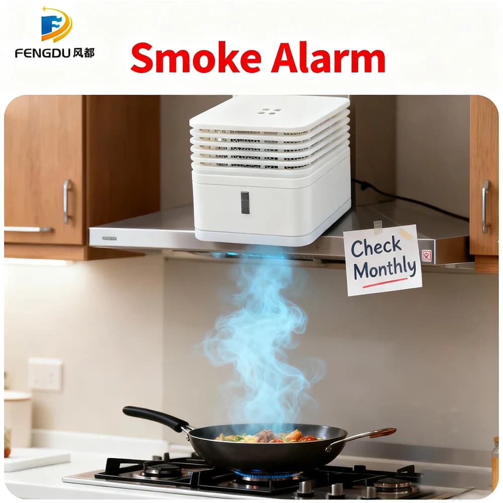 Allarmi di sicurezza Rilevatore di fumo con segnale di allarme forte da 85 dB Sistema di allarme antincendio Rilevatore di fumo domestico