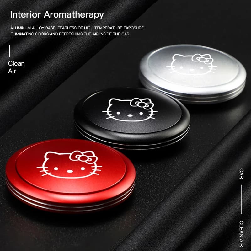 Sanrio Hello Kitty Car Deodorant with aromatherapy, perfume diffuser, indoor adhesive, accessories for Audi BMW MINI Toyota Renault