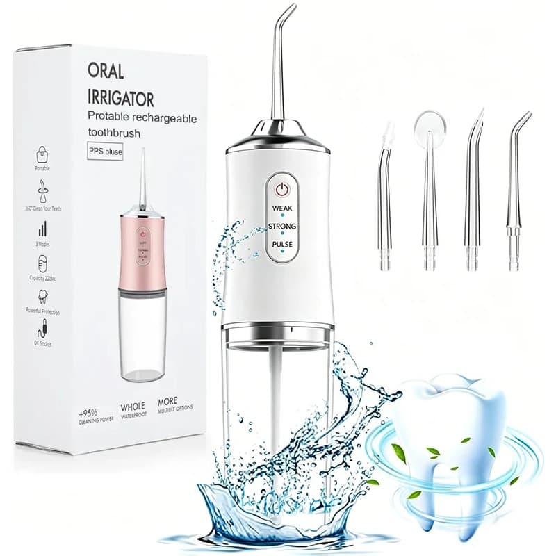 2026 Portable Cordless Oral Irrigator Water Flosserfor Teeth,IPX7 Waterproof Mouth Washing Machine Teeth Whitening Cleaning Tool