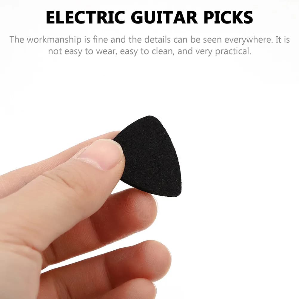 Set di 3 Plettri in Feltro di Lana, Leggeri e Portatili, con Motivi Creativi, Accessori per Chitarra per Chitarristi e Pratica