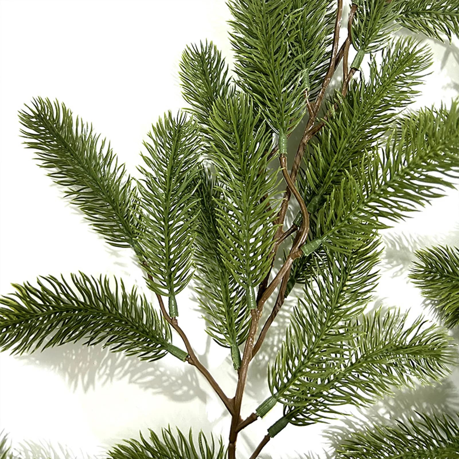 180 cm Christmas garlands, Norfolk pine garland, artificial plants, fake green screw for Christmas decorations for the house, table, parties and festivals.