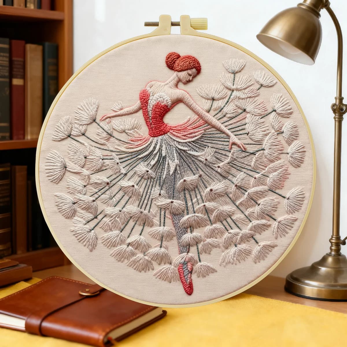 1 pz 20X20 CM/15X15 CM 7.87/6.3 pollici femmina Ricamo Starter Kit FAI DA TE kit di ricamo FAI DA TE manualidades Complementi Arredo Casa cucito arte