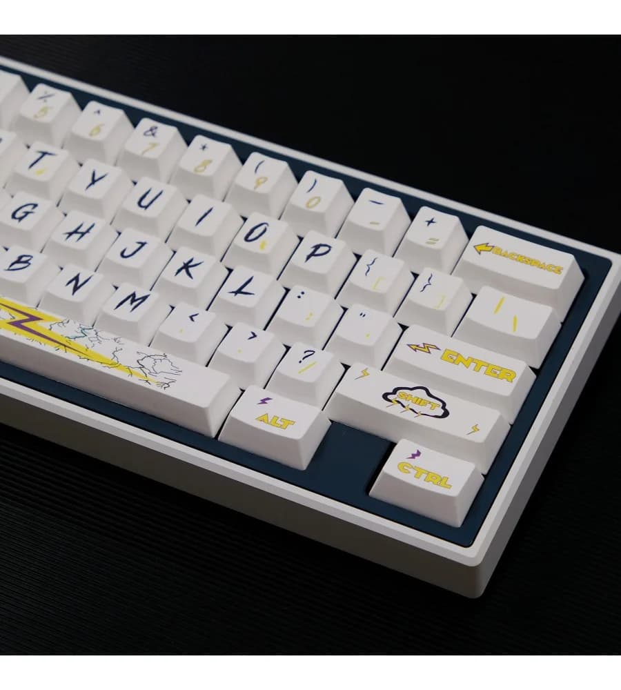 white keycap PBT original highly sublimated mechanical keyboard custom wooting keycaps