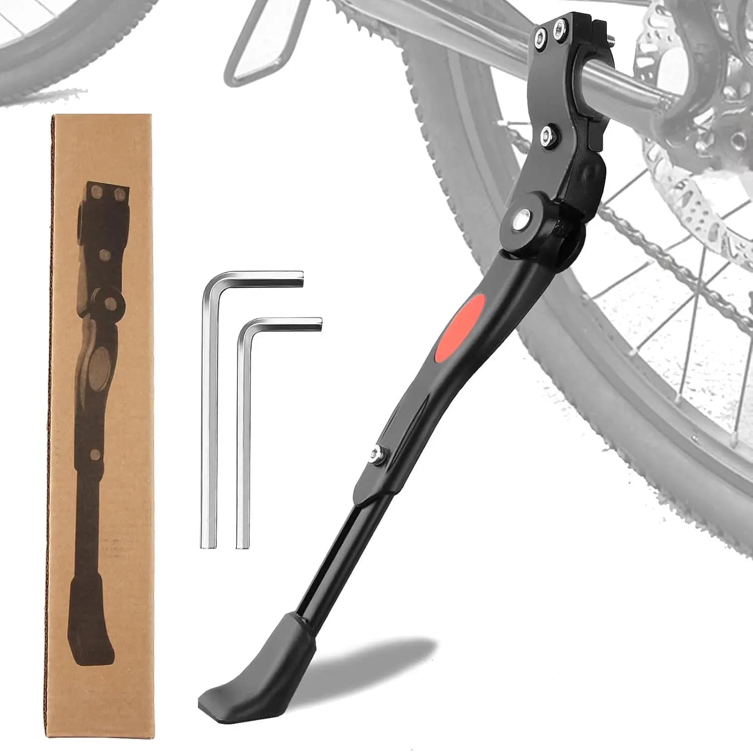 Heavy Duty Bike Stand, Adjustable Length, Aluminum Alloy, Rear Support for MTB and Road Bike, Parking Accessories