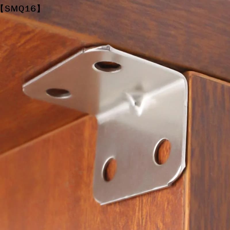 20pcs Angle Iron Board Table Chair Cabinet Wardrobe Fixed Connector 90-degree Angle Bracket Shelf Brackets Accessories【SMQ】