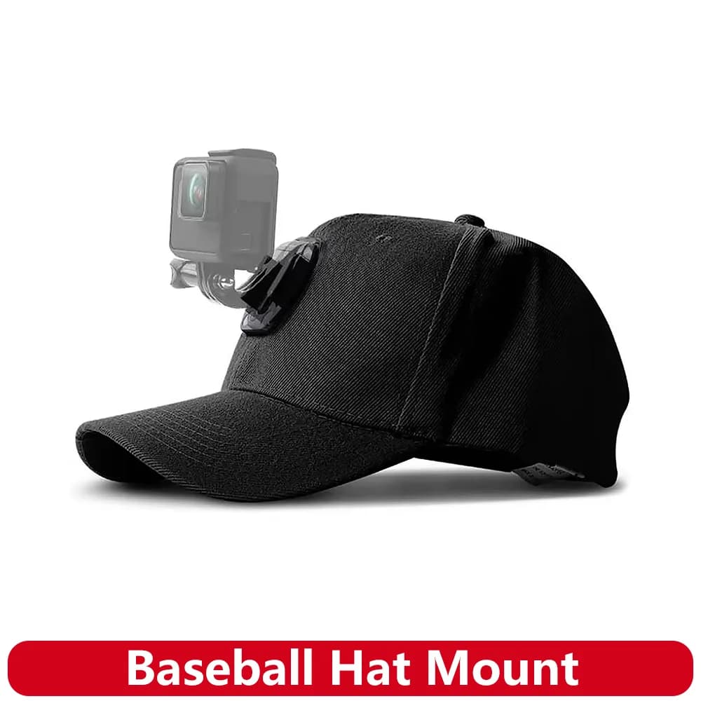 Baseball cap Quick release buckle Support for GoPro Hero 13 12 11 10 9 Insta360 AKASO SJCAM DJI Osmo Action Camera Accessories