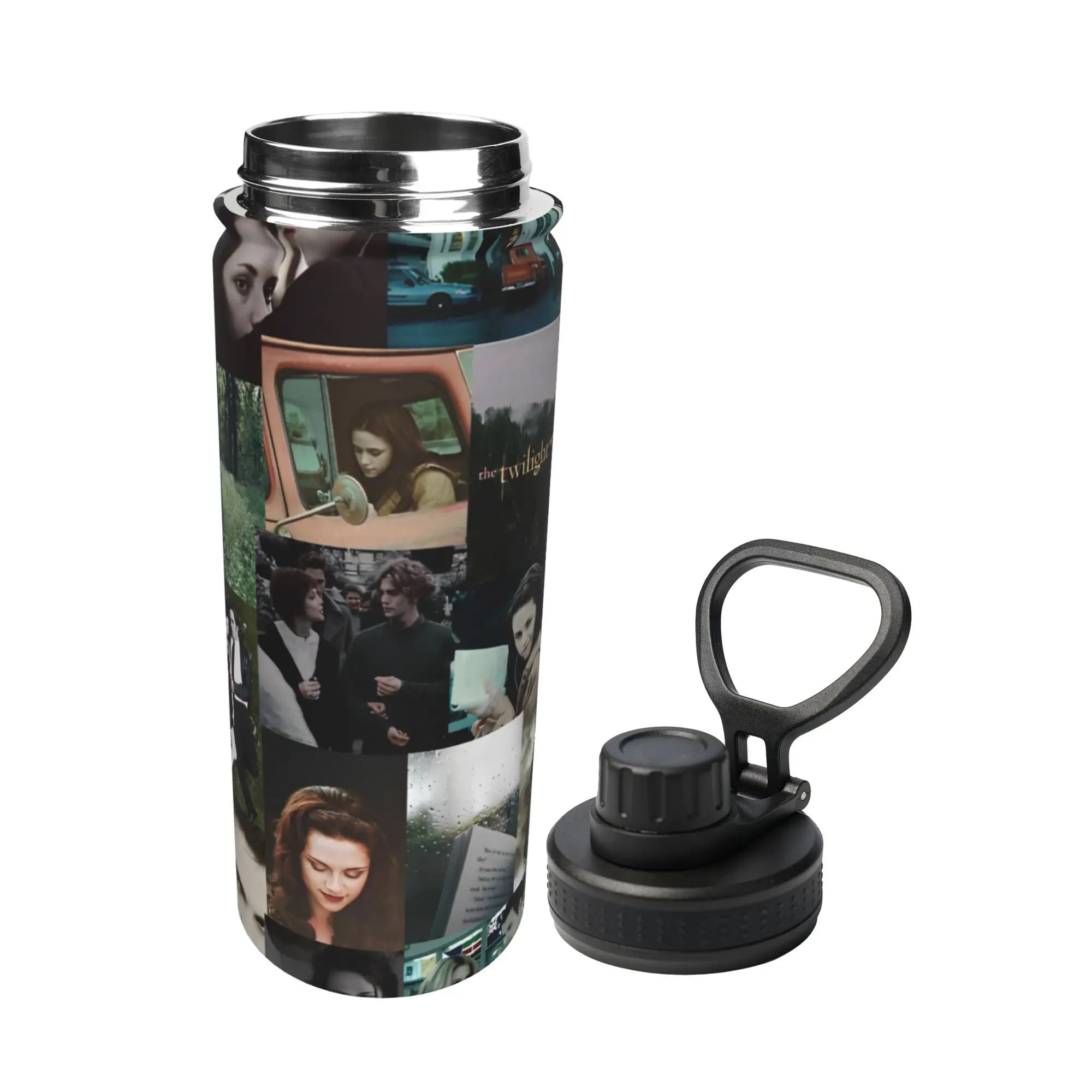 The Twilight Saga 18OZ Sports Insulated Kettle Coffee Cups Vacuum Flask School Mugs Spill Proof