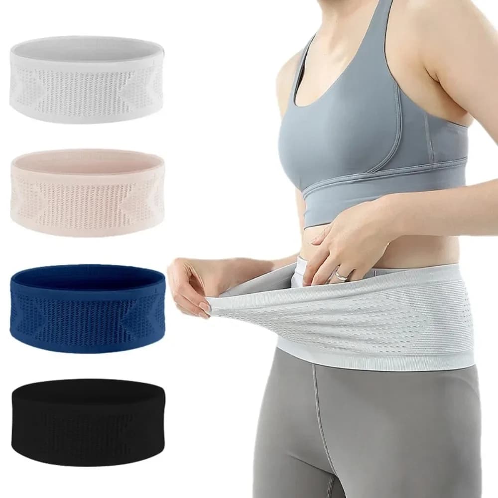Seamless Invisible Sports Waist Waist - Light Gym Belt with Phone Pocket - Breathable for jogging/cycling