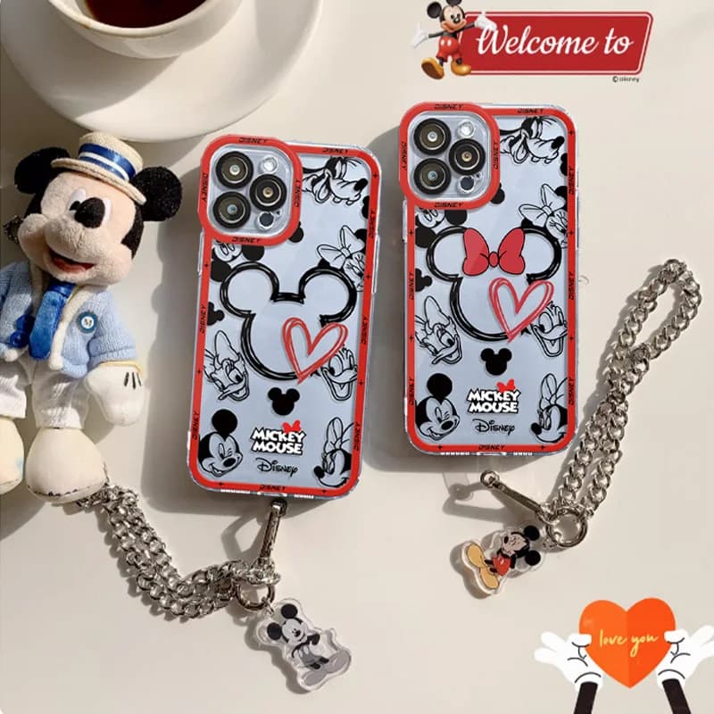 Disney Mickey Minnie kawaii Cartoon Couple for Samsung Galaxy S26 Ultra S25 Edge S21 S22 S23 S24 FE Plus A57 A37 A07 A17 5G