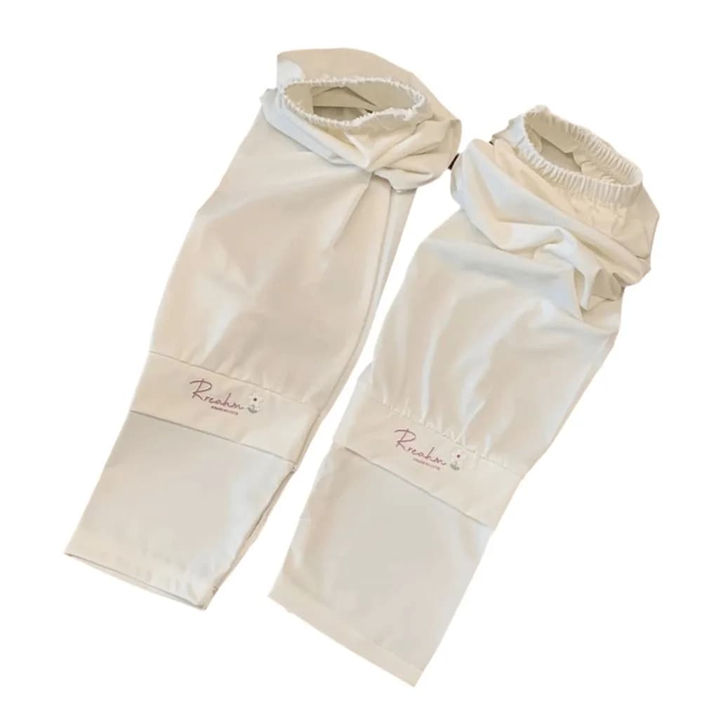 Long Sleeves Ice Silk Embroidered in Flowers, Solar Protection for Arms, Anti-UV Elastic Covers, Summer Cycling Gloves