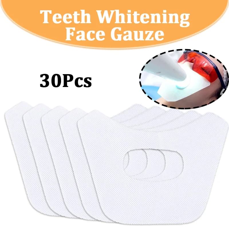 30 pezzi panno dentale // tampone per saliva // pad per la protezione delle labbra // pad di protezione per lo sbiancamento dei denti-materiali di consumo sbiancanti/sbiancamento a luce fredda
