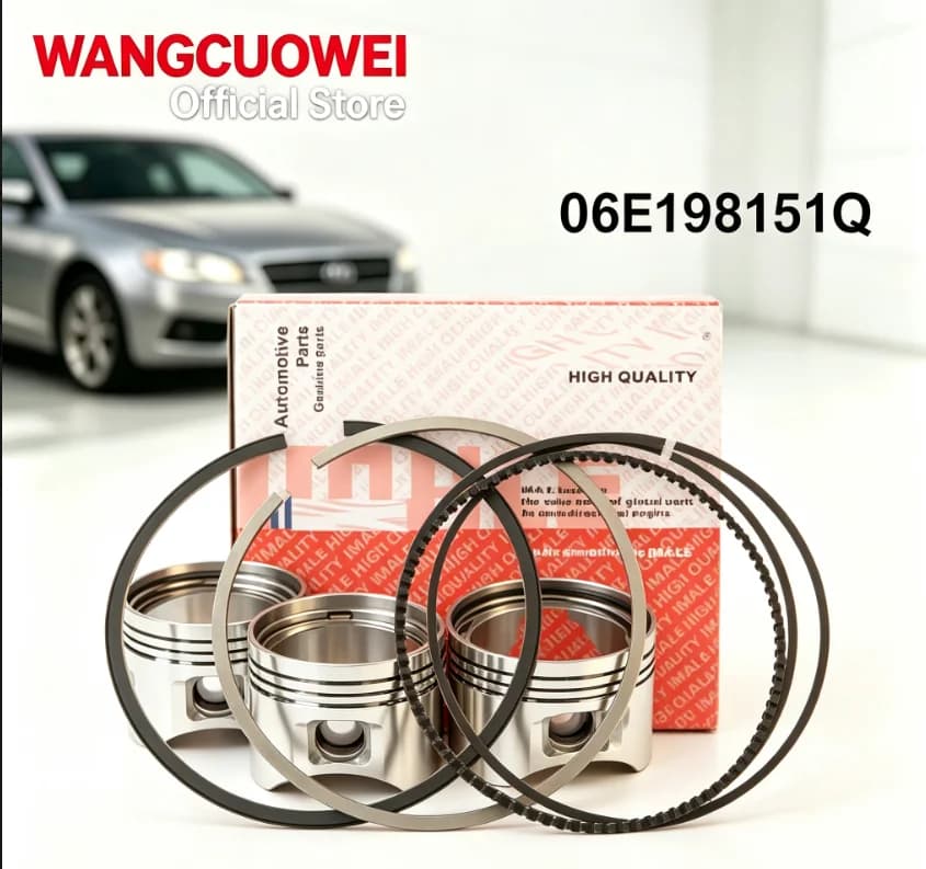6× 84.51mm Piston Rings Set 6E198151Q 06E198151L 06E198151J 06E107065DM For Audi A4 S5 A6 Q5 Q7 for VW Touareg 3.0 TFSI
