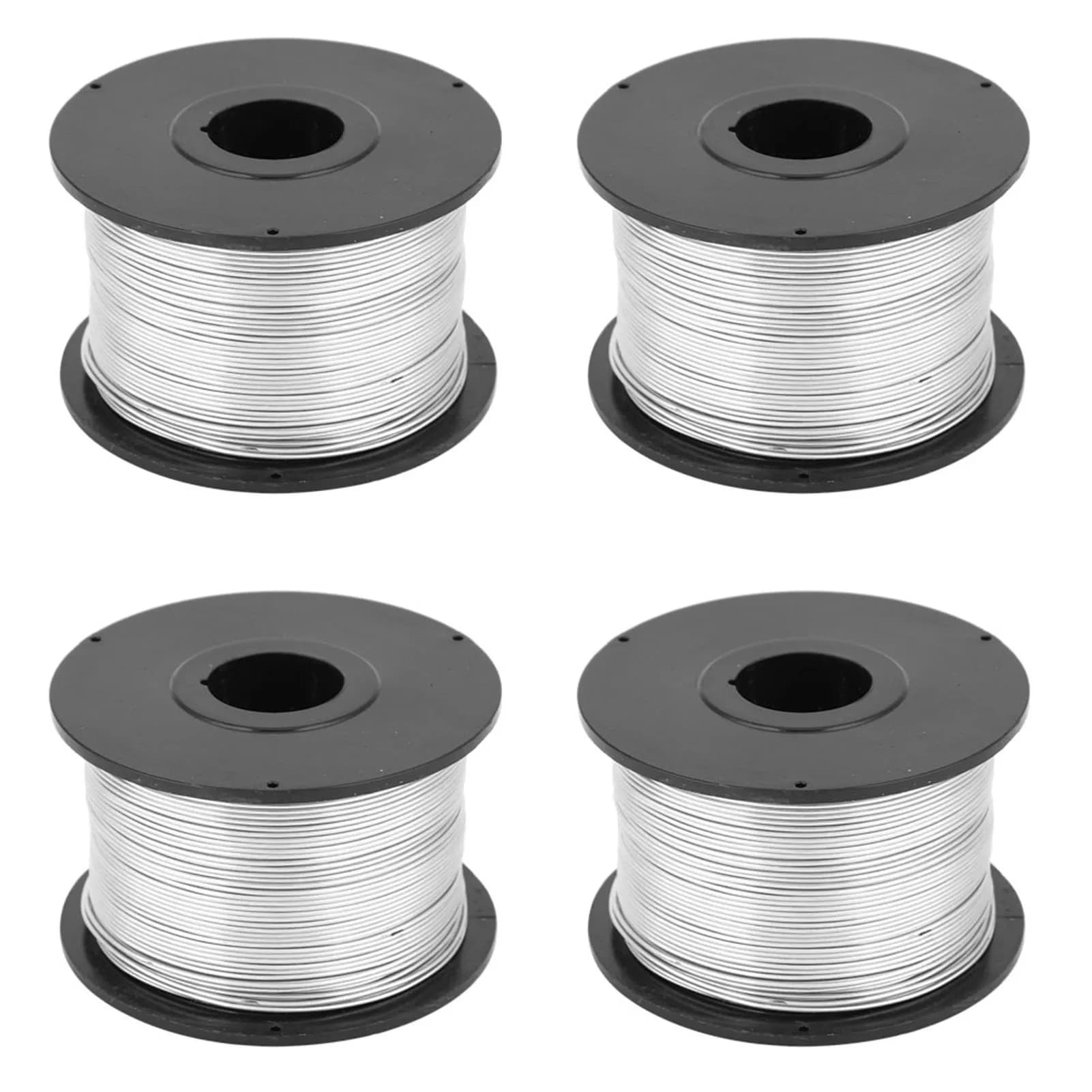 4 pezzi 110 m di lunghezza 0,8 mm di diametro filo per tondo per cemento armato in acciaio per legatrice automatica per tondo per cemento armato