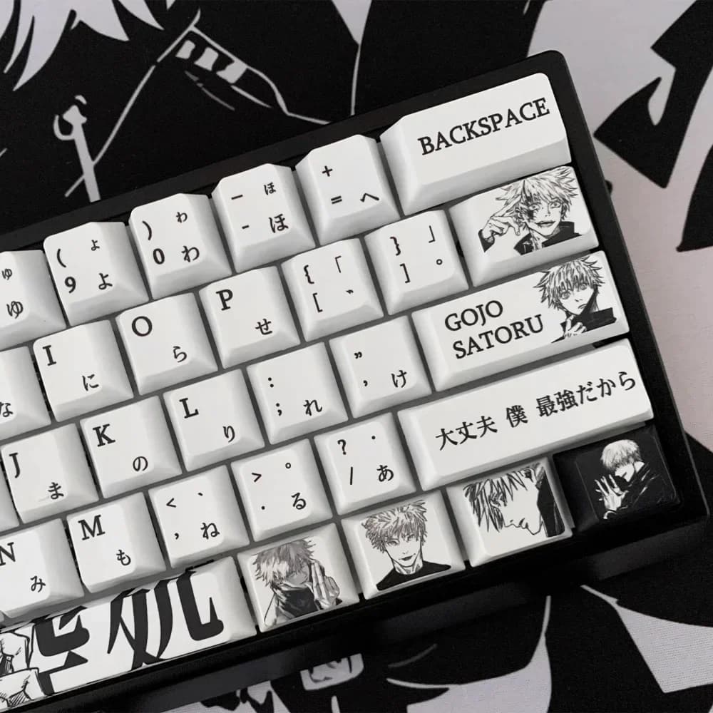 102 tasti, ritiro di incantesimi, copritasti giapponesi, tema anime, copritasti Cherry Contour per tastiera meccanica Cherry MX