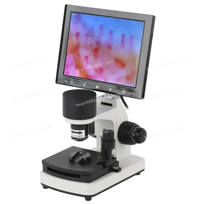 Portable Nailfold Capillary Microcirculation Detector – Illuminated Microscope with 7"/8"/9" Screen, Blood Detector Instrument